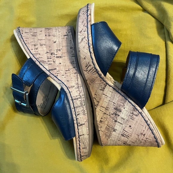 b.o.c. Shoes - Born chunky heal sandals Navy Blue